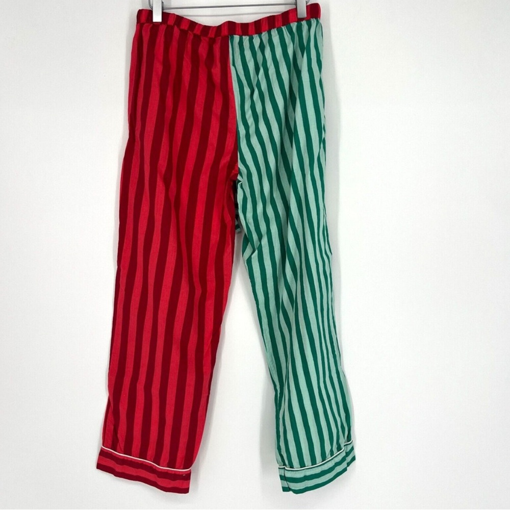 Print Fresh Pajama Set Womens S Christmas Stripe Long Sleeve Anthropologie - Picture 7 of 7